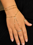 Schlichte Edelstahl-Handkette Aaliyah